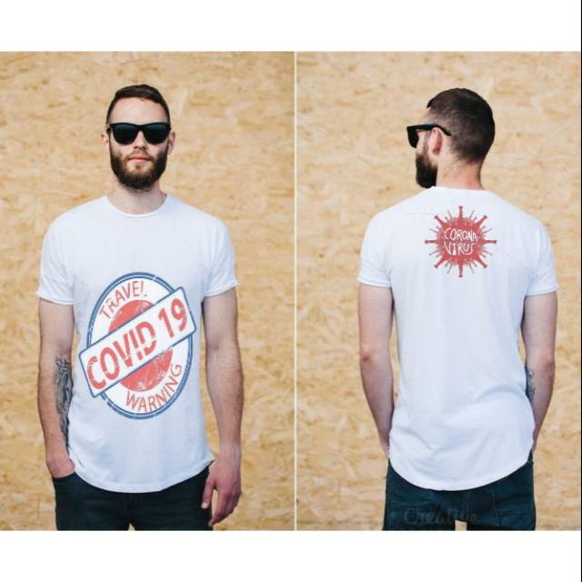Kaos Pria Murah Karakter Covid19 | Kaos Corona Covid19