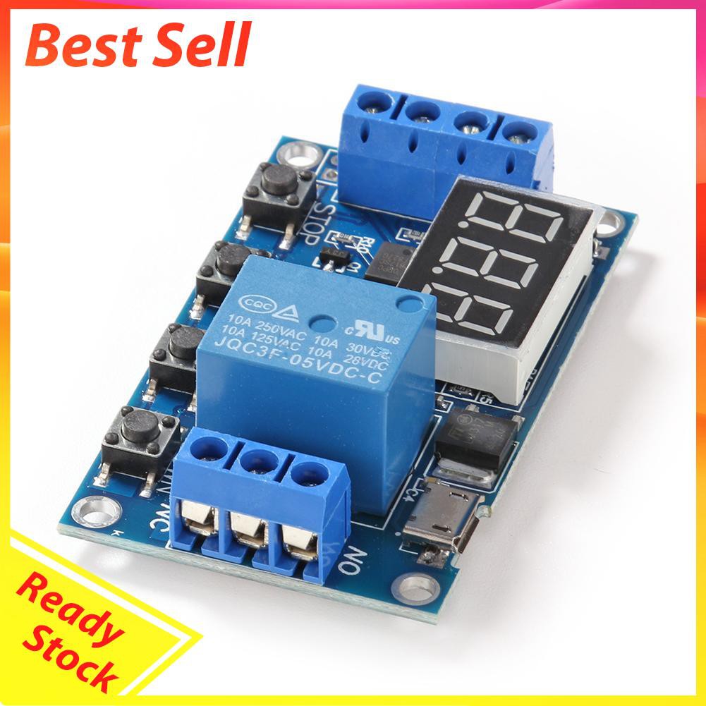 Modul Relay Kontrol Timer Delay 1 Arah Dc 6-30v