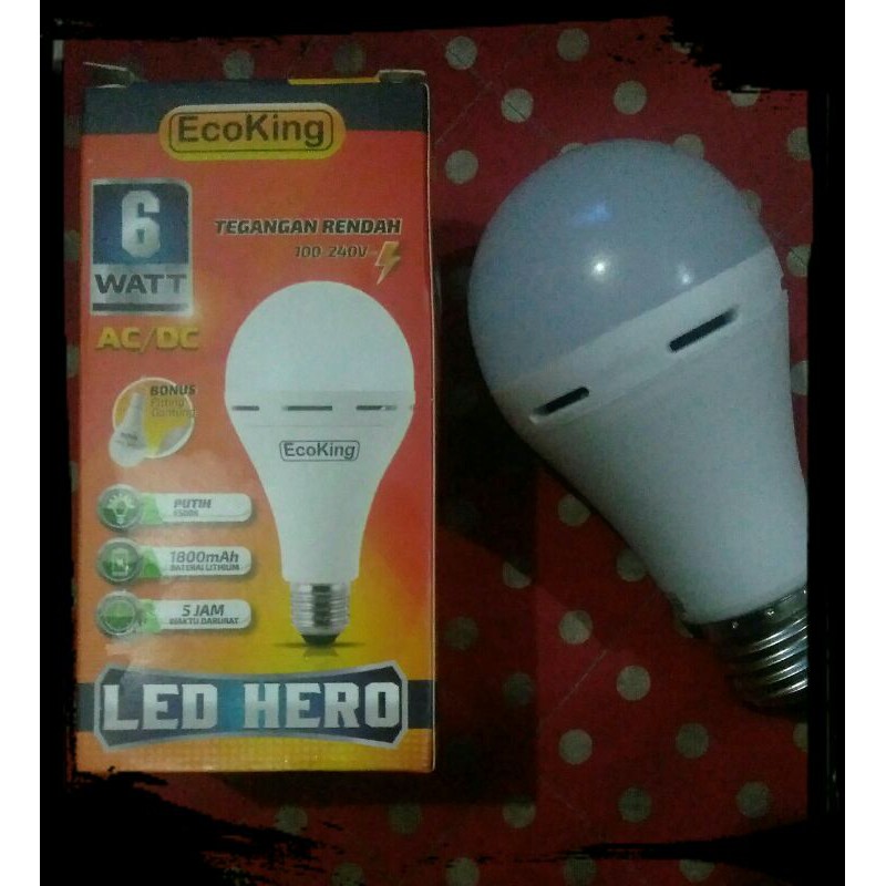 Lampu Emergency 6W EcoKing