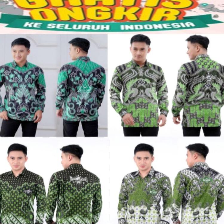 Hn31au22ν– baju batik nu/kemeja batik nu/kemeja lengan panjang/kemeja batik pria