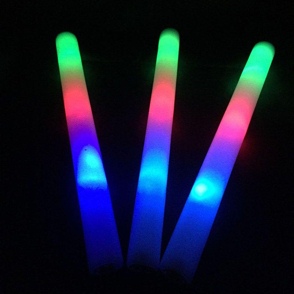 Suyo 1/5pcs Konser Stik Busa LED Kedip Warna-Warni Untuk Festival Pesta Glow in the Dark Cheer Tube