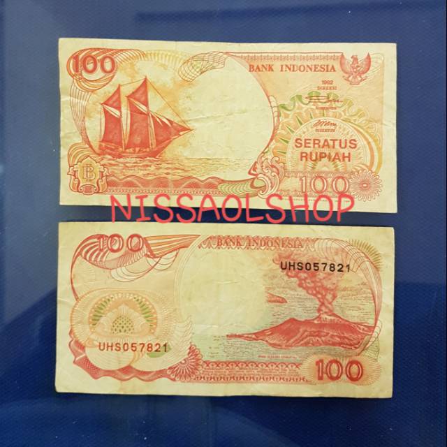 UP115 UANG KUNO 100 RUPIAH PERAHU PINISI TH 1992