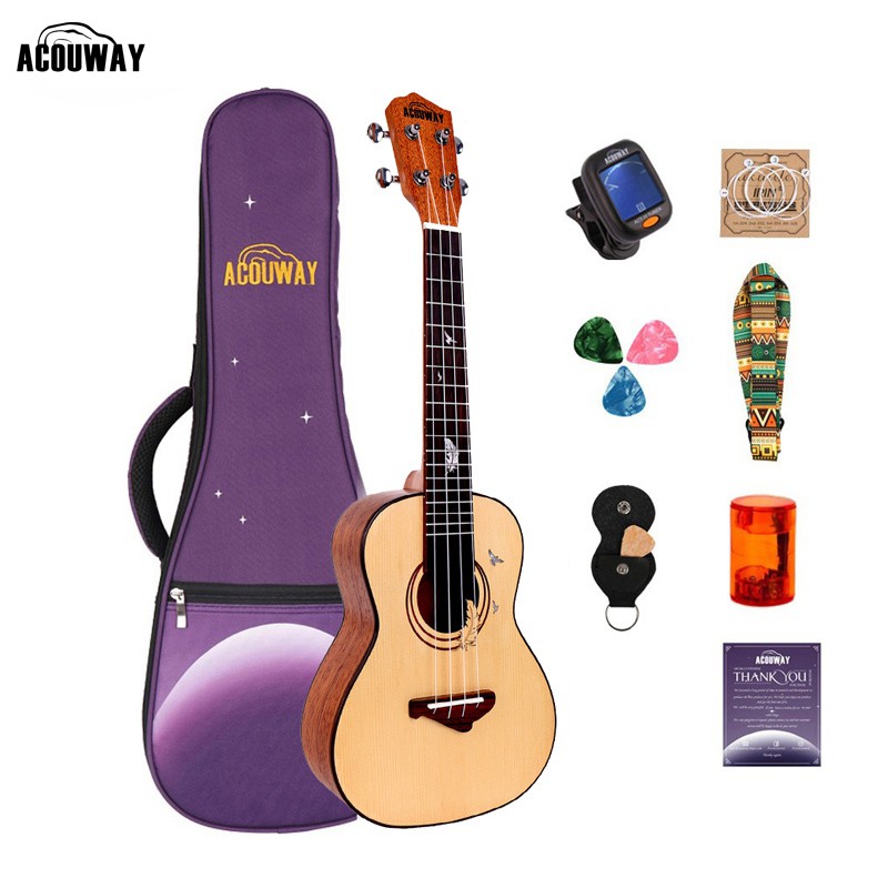 Acouway Concert ukulele 24" Inch High Quality Small Hawaii Guitar beginner Original design