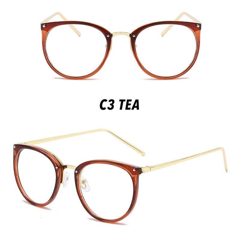 （YUZHU）COD MINUS 0~-400° Classical Mata Kucing Kacamata Wanita Cat Eye Eyeglasses