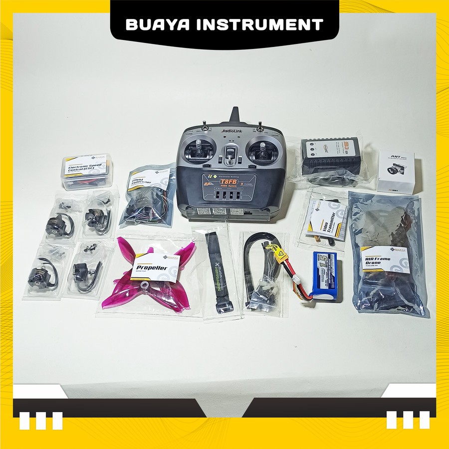 Drone Racing DIY Paket (Nebula Medium)+Remote & Goggles FPV Siap Rakit