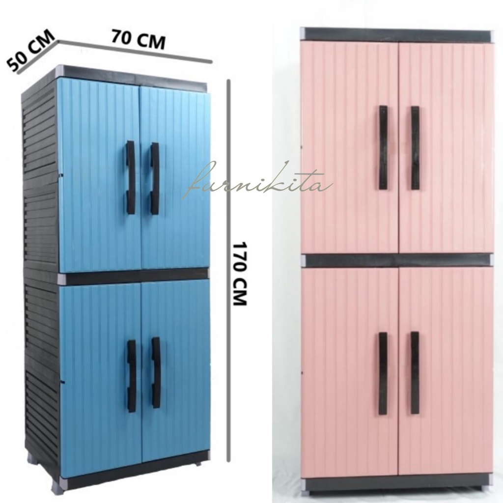 BESAR - LEMARI PLASTIK MIAMI ORLANDO SUSUN 4 ANIMAL SAPI