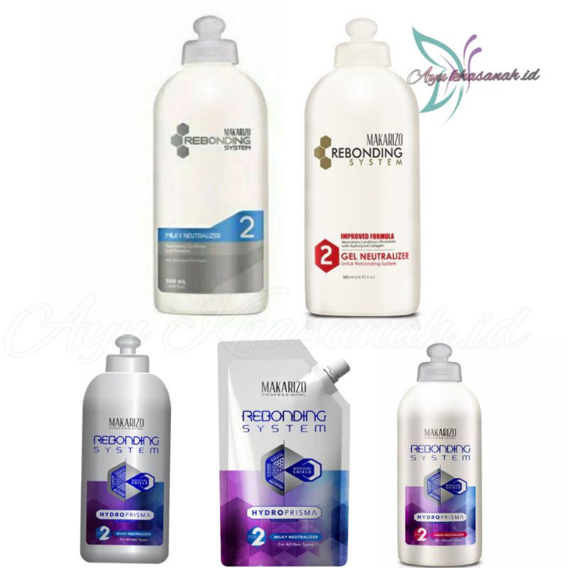 Makarizo - Neutralizer Step 2 500 ml / Makarizo Rebonding System Hydroprisma Netralizer 500ml Netral