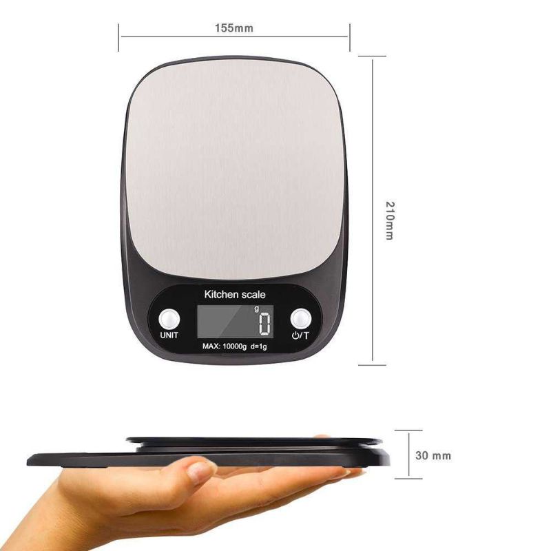 Kitchen Scale Timbangan Dapur Digital 10 Kg Timbangan Kue 1gr - 10 Kg