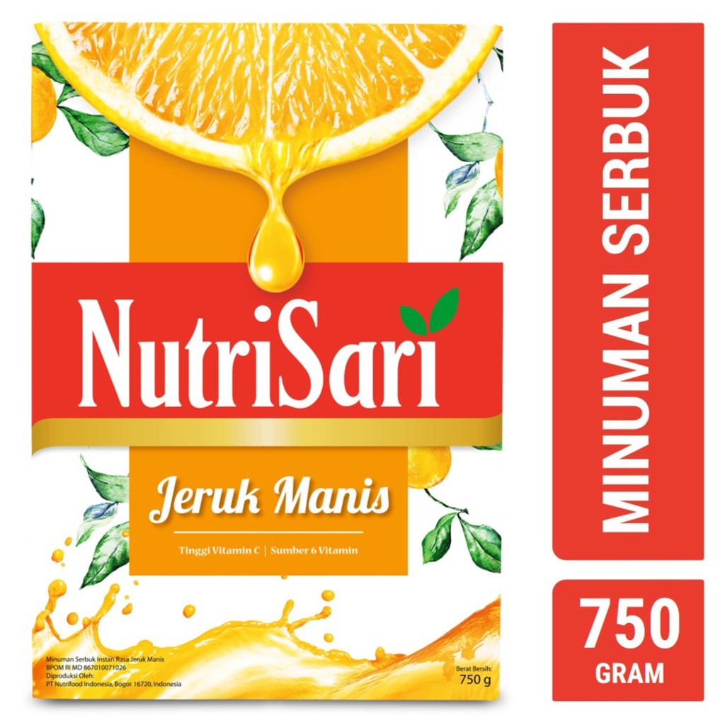 

Nutrisari Jeruk Manis Dus 750gr