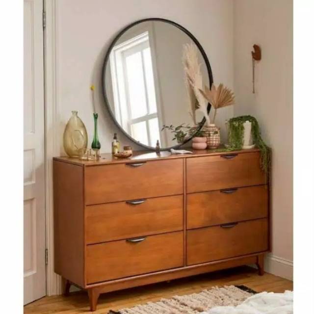 Nakas retro laci 6 kayu jati