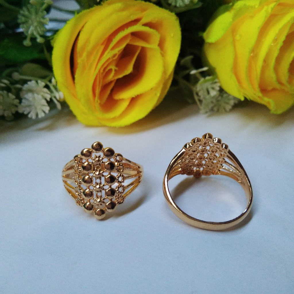 Cincin Palembang lapis emas 24k model 05