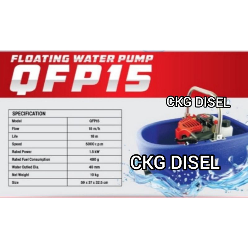 Pompa Apung Proquip QFP15 / Floating Pump Kualitas Terbaik
