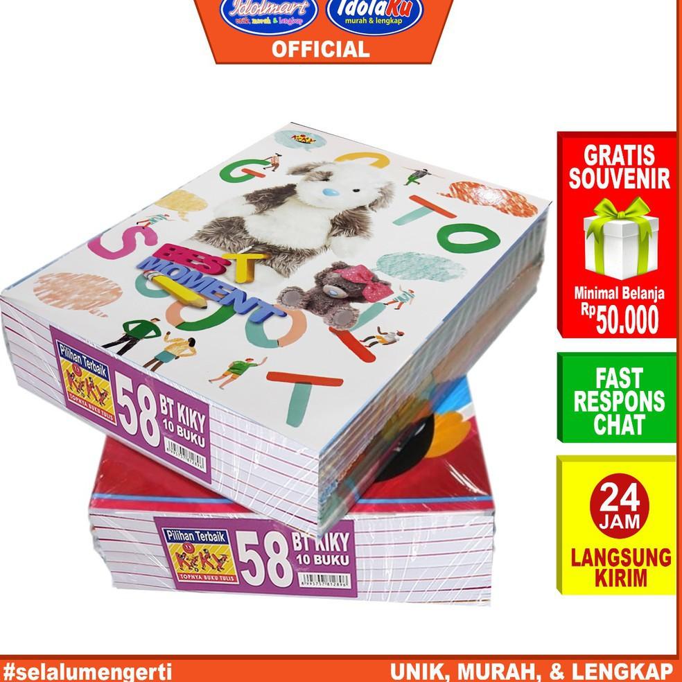 

Stock Banyak➙ IDOLMART Buku Tulis KIKY isi 58 Lembar - 10 Buku 72