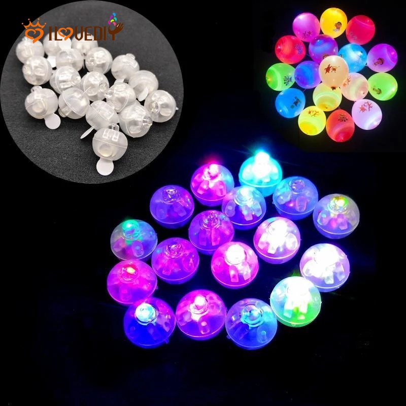 10pcs Lampu LED Bentuk Balon Bulat Untuk Dekorasi Pesta