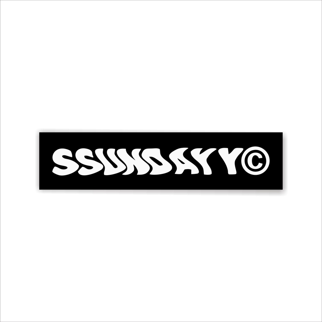 

STIKER SUNDAY-SUNDAY STICKER BRAND DISTRO STIKER HELM STIKER MOTOR RACING STRIPING DECAL SATUAN