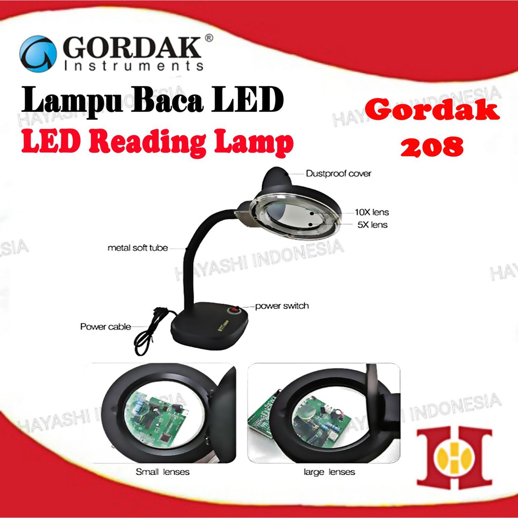 Lampu Baca LED Lampu Meja GORDAK 208