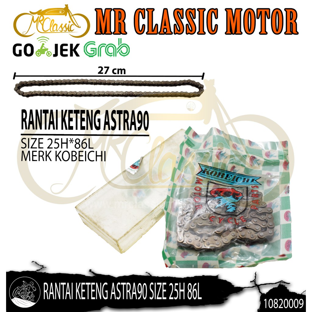 Rantai Keteng Astra90 Size 25H 86L Kobeci