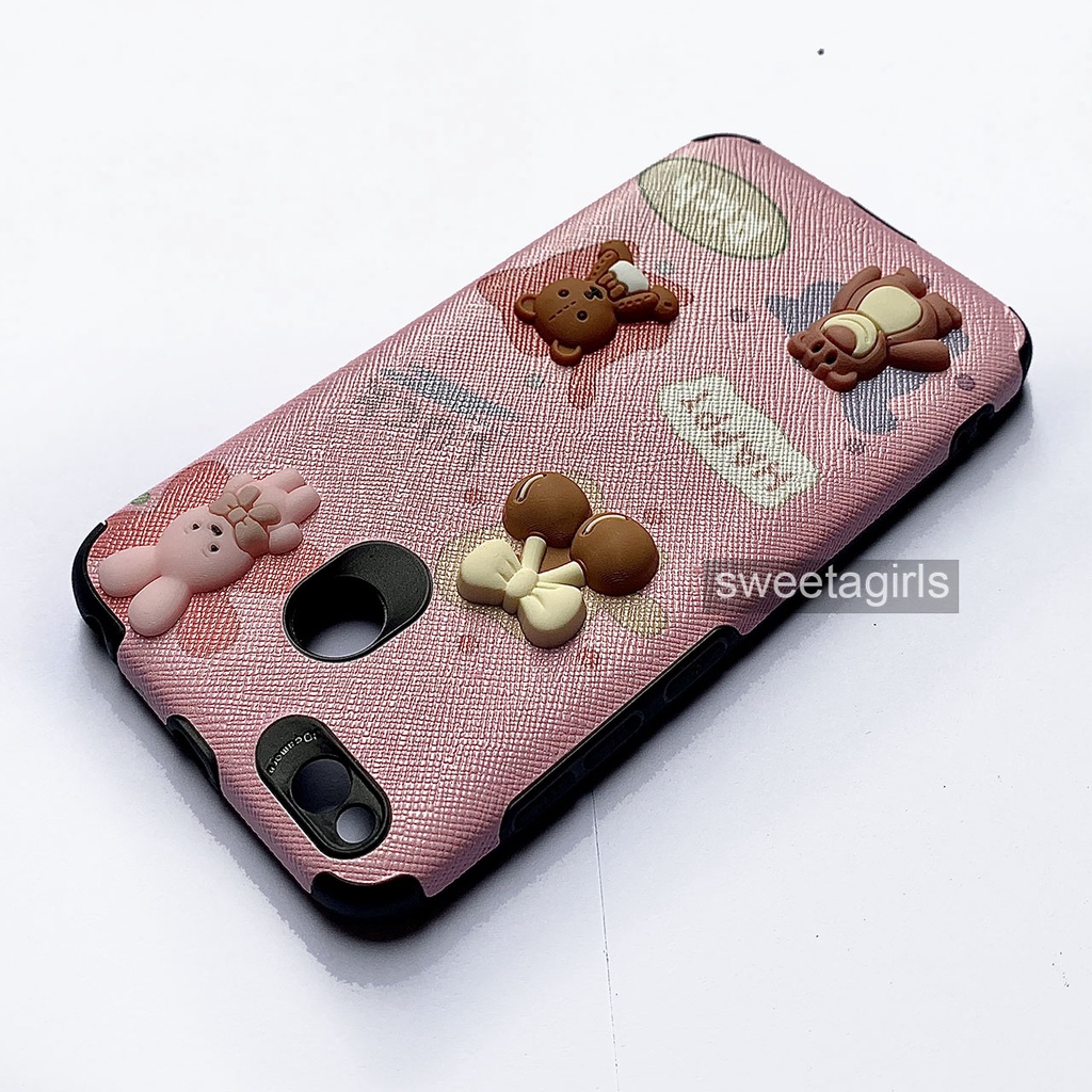 Casing Silikon Lucu untuk Xiaomi Redmi 4X -  Model Anticrack - Casing peach Case Gemoy - Bisa Bayar ditempat - sweetgirls - Case Cubit Lucu - Karakter - Head Karakter Softcase - Case Gemoy - Kesing - Aesthetic - Boneka 3D