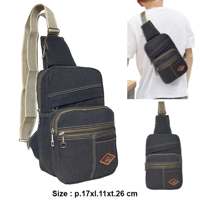 APPA Tas bahu / slempang kanvas vintage APPA350 slingbag classic pria wanita