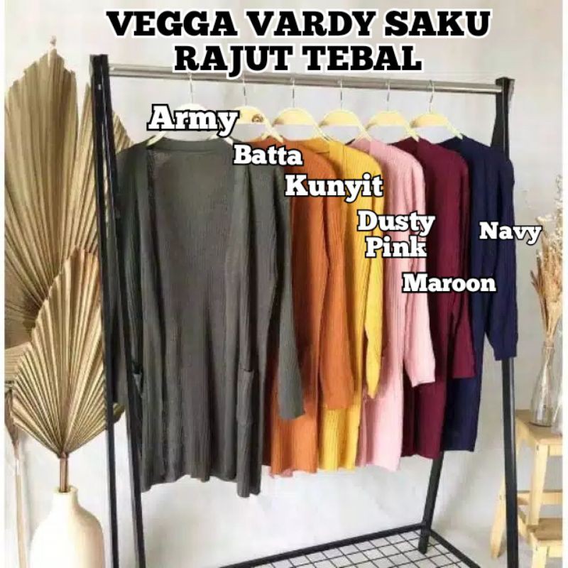 VEGA CARDI SAKU / CARDIGAN RAJUT / CARDIGAN SAKU RAJUT