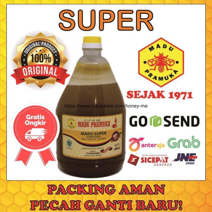 

Madu Asli Super 2L Madu Pramuka Alami (Madu + Pollen + Royal Jelly) Heraproject456