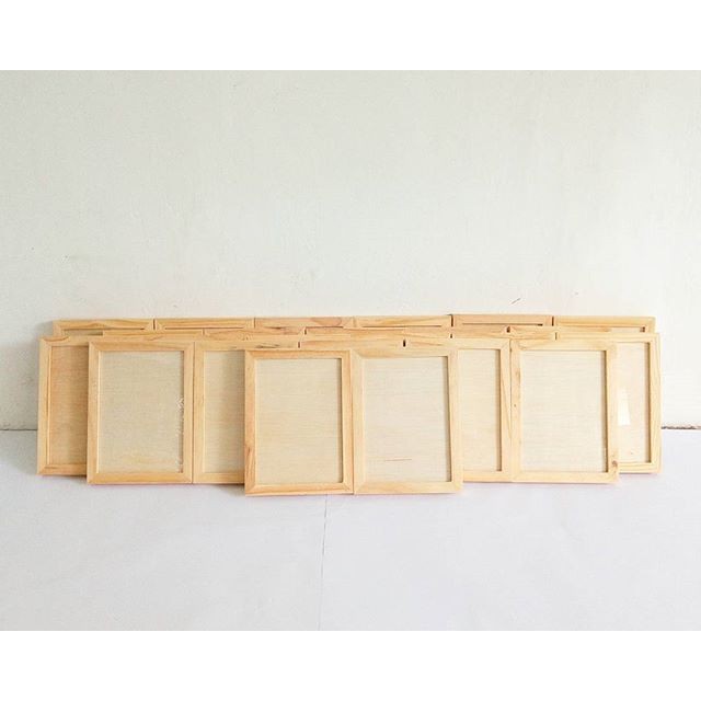 Pigura Bingkai Foto Kayu Minimalis uk 5R