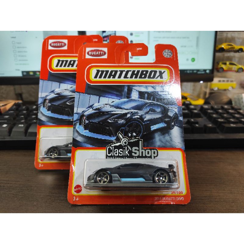 Jual Matchbox 2018 Bugatti Divo Black 