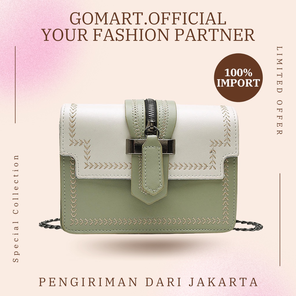 Tas Fashion Wanita Import Premium - Tas Selempang Wanita Fashion Korea Terbaru High Quality - Tas Wanita Import Model Terbaru Kekinian - Tas Selempang Wanita Import [SL21]