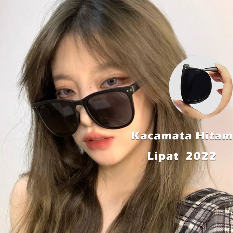 COD☀️Kacamata Hitam Terbaru 2023 INS Bisa Di Lipat Korea Sunglasses Pelindung Anti-UV400 Wanita Pria Kaca mata Ringan Fashion Murah Import Ready Stock