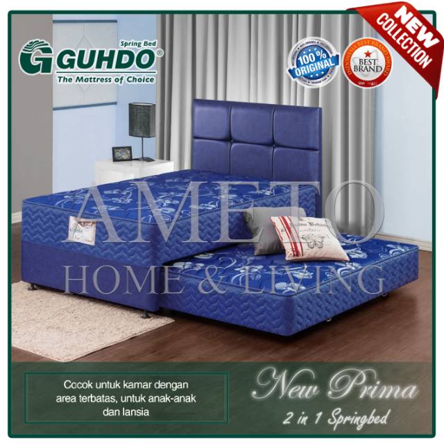 Guhdo Springbed 2 in 1 New Prima 160x200 HB Caserta (TANPA SORONG)
