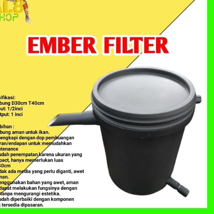(HARGA BERSAHABAT) ember filter kolam koi media filter kolam ikan koi