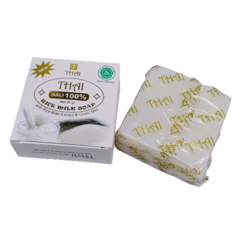 THAI Rice Milk Soap Sabun Kecantikan Alami Sabun Beras Thai