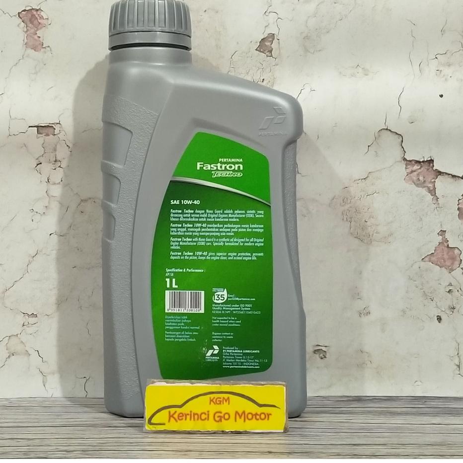 OLI FASTRON 10W-40 1L PERTAMINA - OLI MOBIL FASTRON TECHNO 10W-40 ヤ
