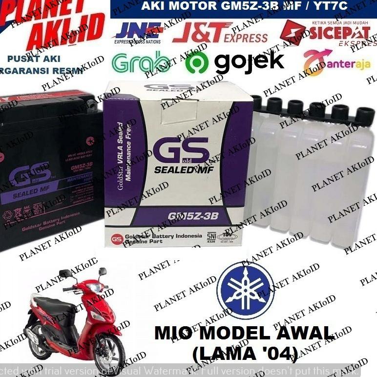 ✅Tersedia❤ Aki Motor Yamaha Mio Lama GM5 GM5Z 3B GM5Z3B GS Y Accu Kering MF