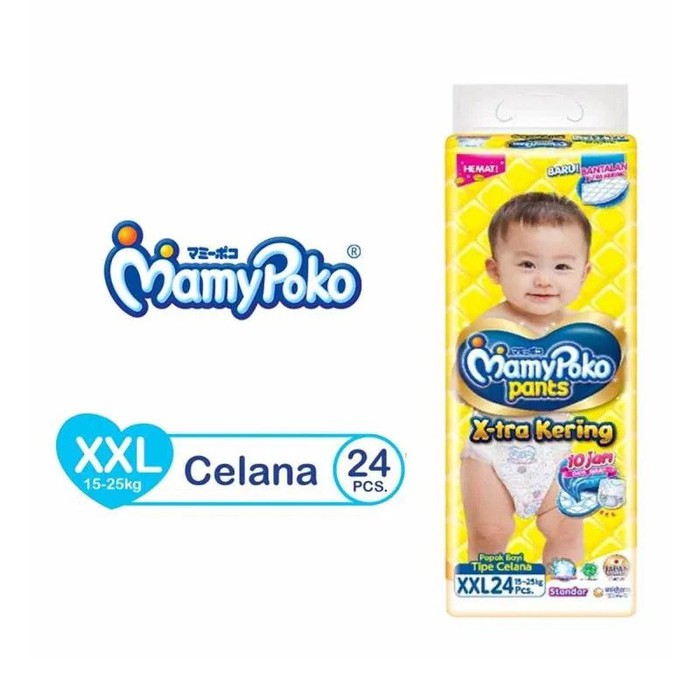 mamy poko pants xtra kering standar ada M32/ L28/ XL26/ XXL24