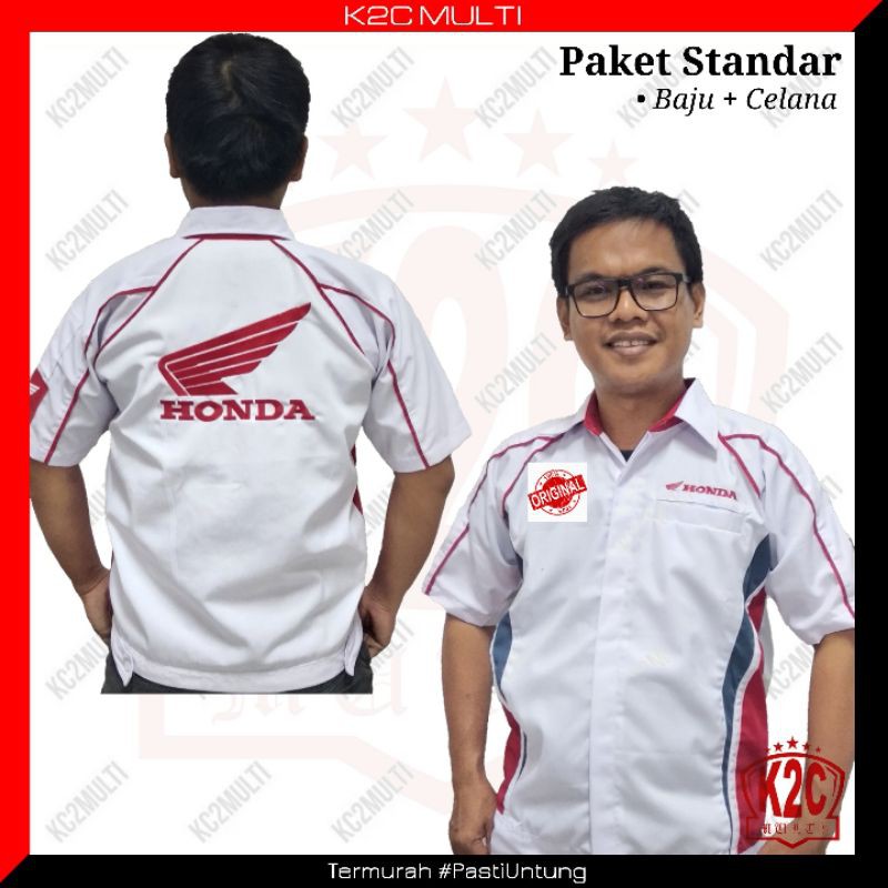 Baju Seragam Wearpack Mekanik Honda AHASS