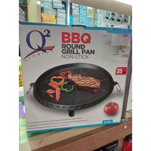 panggangan buat kompor BBQ round grill pant non-stik