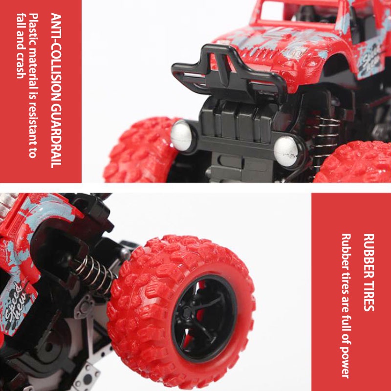 Mainan Mobil Monster Boy Zap Jip Off-Road 4 Mengemudi Inersia Monster Bigfoot - PD