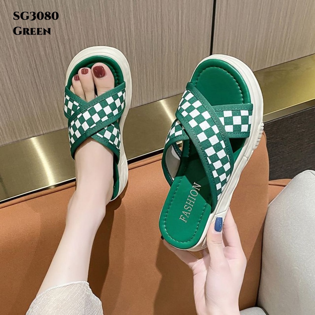 RESTOCK WYN SANDAL WEDGES FASHION KOREA NYAMAN DI PAKAI SG3080