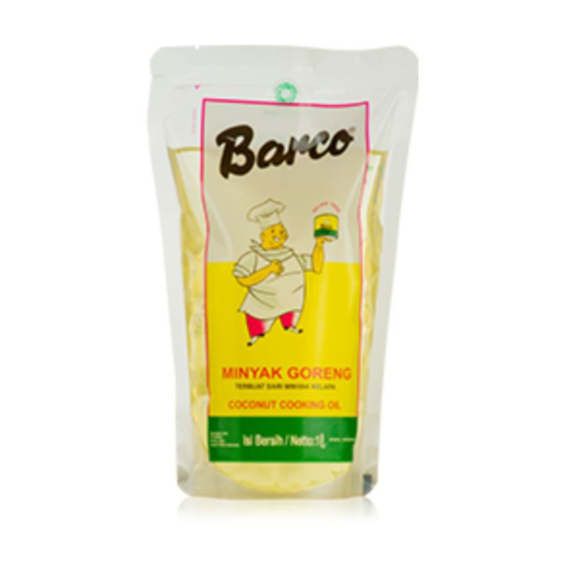 

BARCO COCONUT OIL (MINYAK KELAPA)(POUCH) 1L PCE - D110