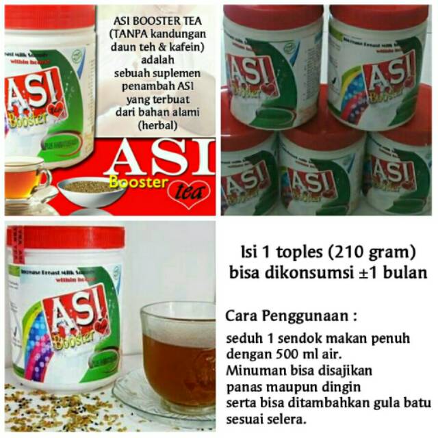 Suplemen ASI Booster Tea Fenugreek Herbal mix Habbatussauda Realpict