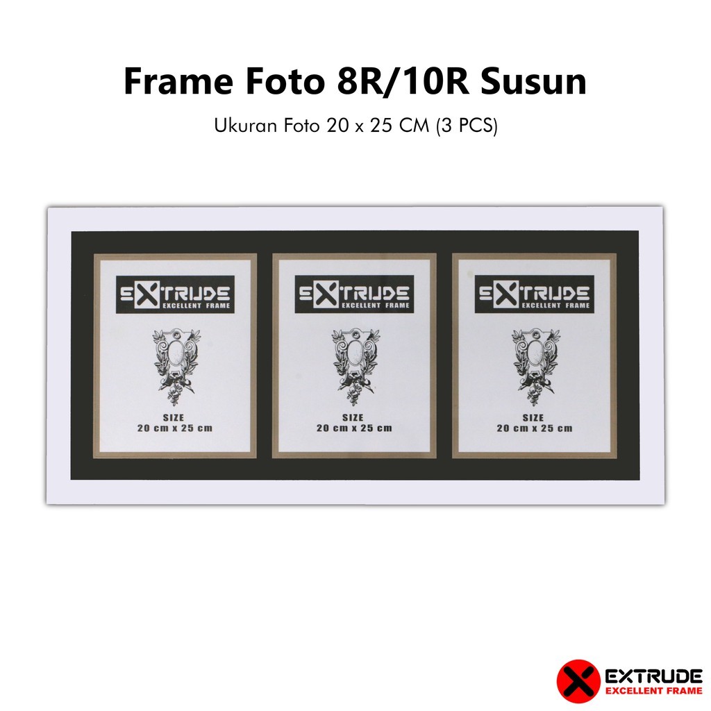 Frame Foto / Bingkai Foto / Pigura Foto Susun 8R/10R Tepi Minimalis