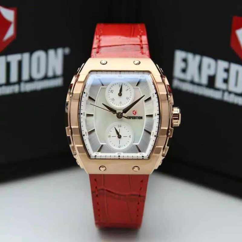 Jam Tangan Expedition E 6782 Tali Rubber wanita / Cewek Original