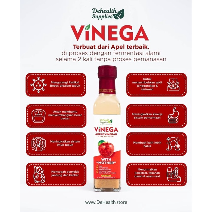 Vinega Cuka Apel Dehealth Supplies (Apple Vinegar)