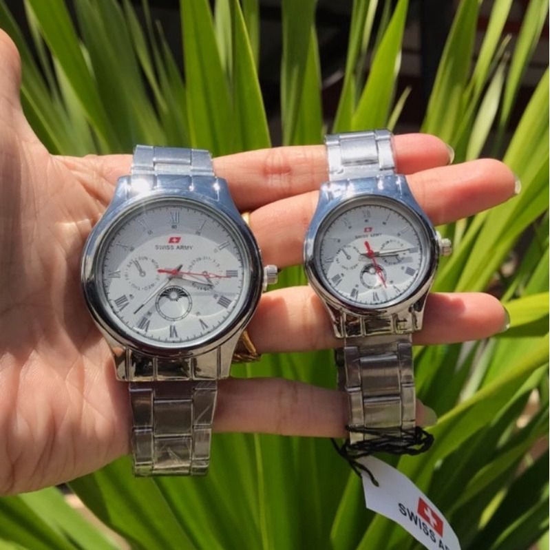 JAM TANGAN COUPLE UNISEX PRIA DAN WANITA WATER RESISTAN RANTAI STAINLIS STEL FREE BATRAI_JAM TANGAN WANITA_JAM TANGAN PRIA_JAM TANGAN COUPLE COWOK DAN CEWEK