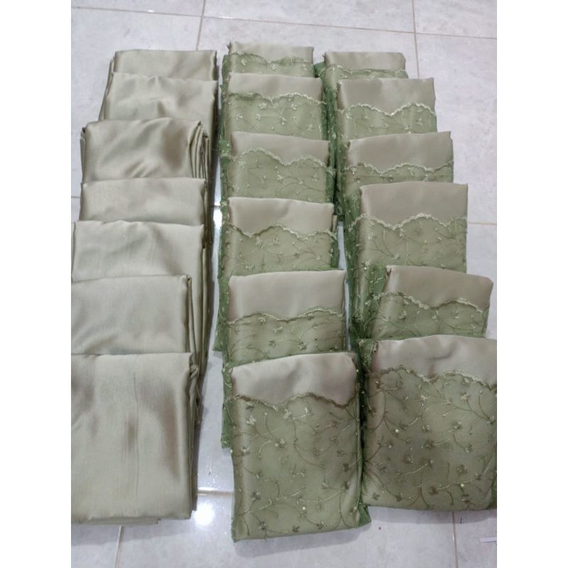 Paket Bridesmaids Kebaya Pesta Bahan Tulle Spider Full Set Furing Free Box dan Kartu