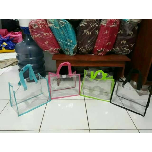 

Tas souvenir ultah full mika transparant