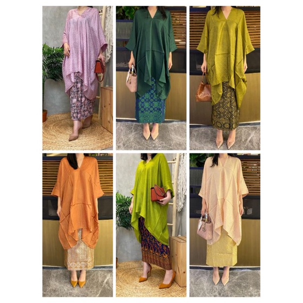 setelan tunik+rok (rok random)