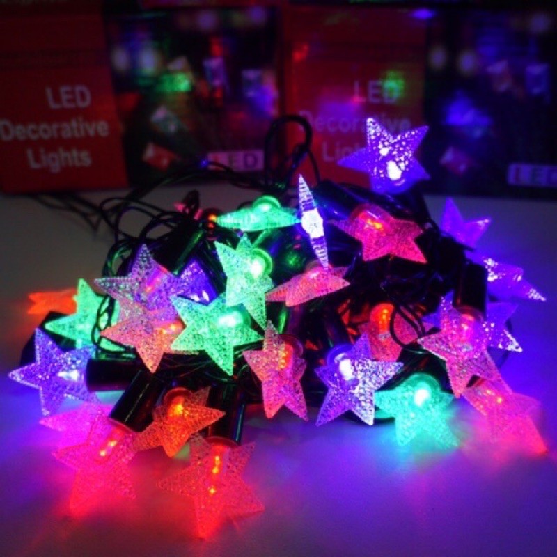 lampu hias/lampu natal bintang +musik LED