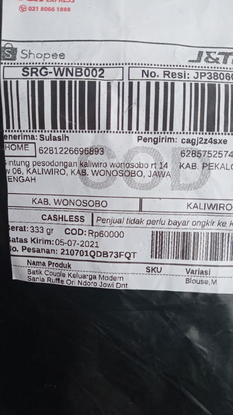 Batik Couple Keluarga Modern Sania Ruffle Ori Ndoro Jowi Dnt Motif Kenariabang